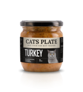 Cats Plate Turkey karma z indykiem monobiałkowa prebiotyk dla kota.png
