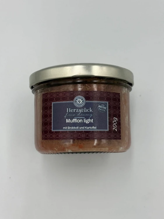 Paul &amp; Paulina Herzstuck Mufflon light karma mokra z muflona 200g — sloik
