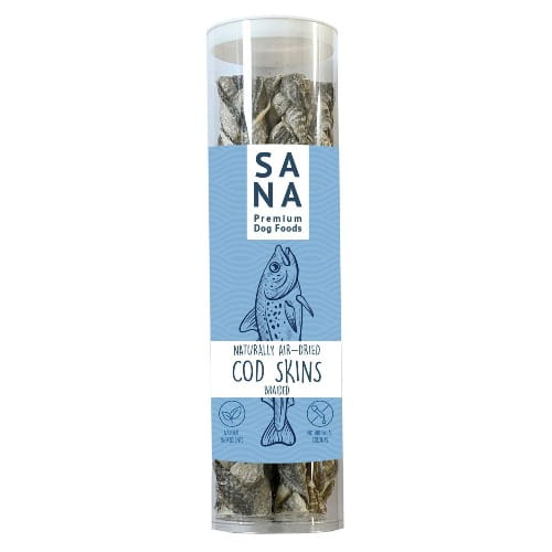 Sanadog Cod Skins Braided opakowanie plecione skórki dorsza naturalny gryzak dla psa 250g