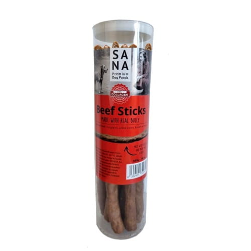 Sanadog Vital Chewing Sticks Beef różowy woreczek gryzak dentystyczny z wołowiną dla psa 150g