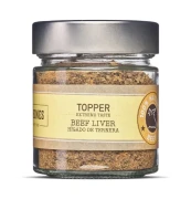 Mr. Bones Topper Beef Liver naturalna posypka 100% wątroby wołowej dla psa 100g — słoik