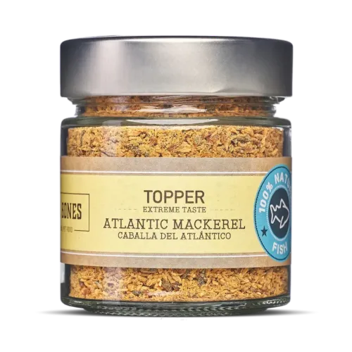 Mr. Bones Topper Atlantic Mackerel naturalna posypka 100% makreli dla psa 100g — słoik