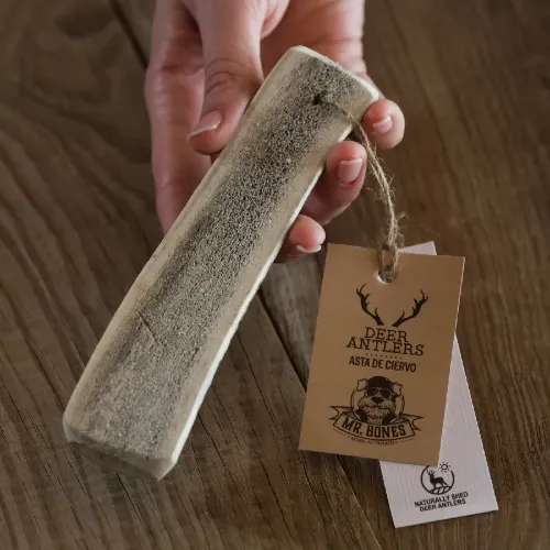 Mr. Bones Split Deer Antler — poroże jelenia dla psa rozmiar M, dostęp do szpiku, minerały