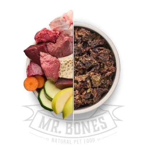Mr. Bones Dry BARF Jelen 1kg — karma barf dziczyzna jelen green tripe codzienne zywienie probiotyki naturalne