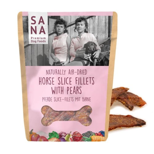 Sanadog Slice Filet konina z gruszką suszony powietrzem dla psa 100 g.jpg