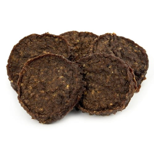 Sanadog Horse Burgers burgery z koniny z dynią i gruszką suszone powietrzem dla psa — przysmaki 100 g.jpg