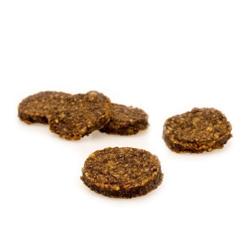 Sanadog Beef Burger burger wołowy z malinami i szpinakiem suszony powietrzem dla psa — przysmaki 100 g.jpg
