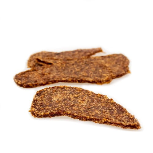 Sanadog Duck Fillets filety z kaczki z morelą i algą suszone powietrzem dla psa — widok mięsa 100 g.jpg