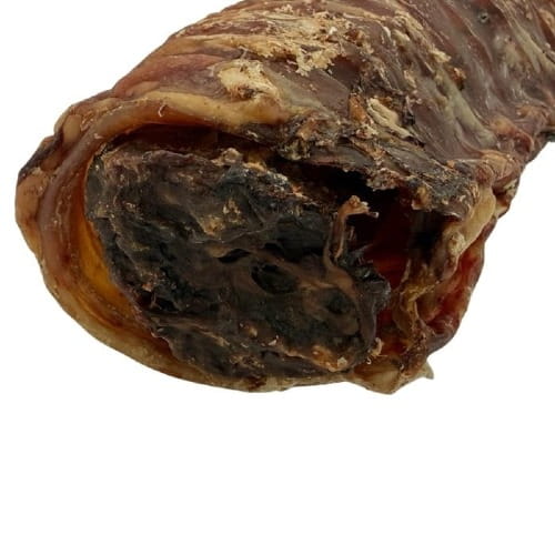 Paul &amp; Paulina Beef Cannelloni — suszona tchawica wołowa nadziana mięsem wołowym batatami jabłkiem i kokosem gryzak dla psa — widok nadzienia.jpeg