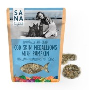 Sanadog Cod Skin Medallions with Pumpkin medaliony dorsza dynia 100g opakowanie