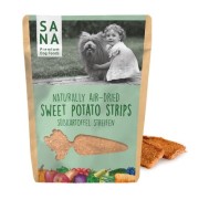 Sanadog Sweet Potato Strips paski z batatów wegański przysmak dla psa 100g