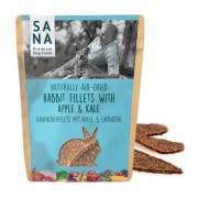 Sanadog Rabbit Fillets Apple Kale filety z królika jabłko jarmuż 100g opakowanie