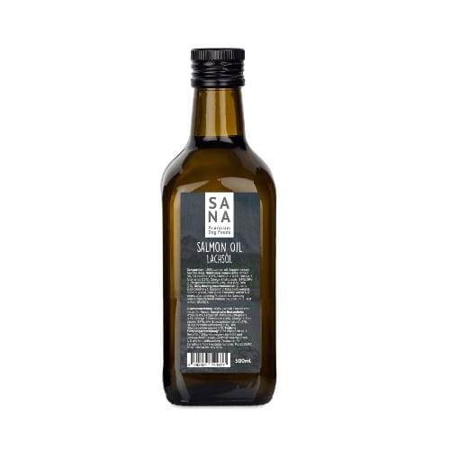 Sanadog Salmon Oil olej łososiowy dla psa omega-3 tłoczony na zimno 100ml ciemna butelka