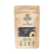 Mr. Bones Raw Beef Liver Treats wątróbka cielęca dla psa 45g opakowanie przód