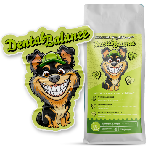 karma dla psa na zęby i świeży oddech Kłaczek PeptiCare Dental Balance 1,5 kg