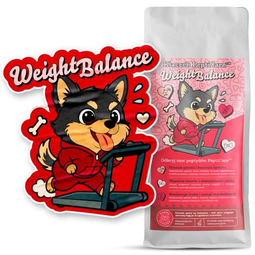 karma dla psa na odchudzanie Kłaczek PeptiCare Weight Balance 10 kg duże opakowanie