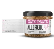 Cats Plate Vet Allergic karma dla kota z alergią kozina monobiałkowa.webp