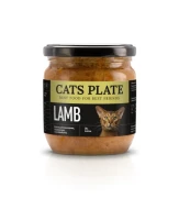 Cats Plate Lamb 360 g karma mokra dla kota słoik przód.webp